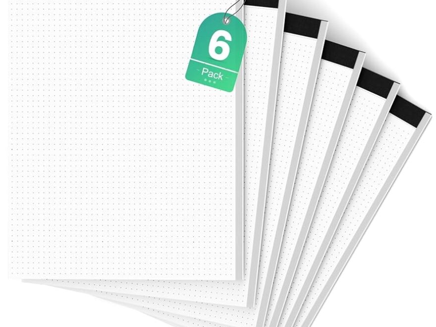 Amazon Dot Paper Pad 8 5 X 11 6 Pack Dotted Notepad 5x5 Double Sided Grid Graph Paper Dotted Sheets 30 Sheets Pad Letter Size 8 5 X 11 Graphing Paper Tear Off Dotted