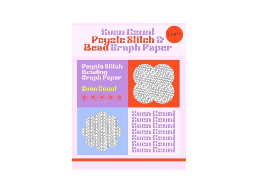 Amazon Even Count Peyote Stitch Bead Graph Paper Peyote Stitch Beading Seed Bead Loom Graph Paper Pattern Sheets For Designing Crafting And Planning Goodman Sophie Books