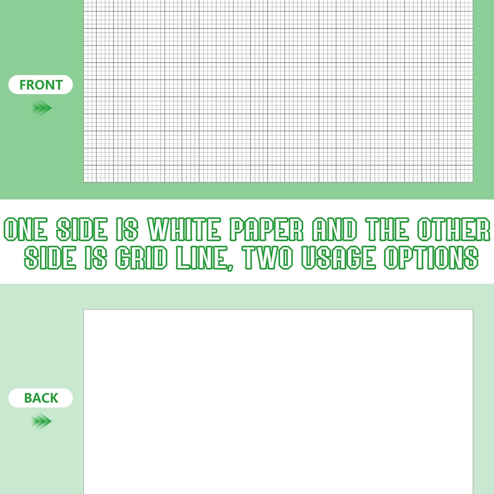 Amazon Feifeiya 50 Sheet Graph Paper Pad 24 X 36 Large Graph 1 And 1 4 Ruled Grid Paper For Engineer Architect Designer Mathematician Draftsmen Sketch House Building Drafting Back To School