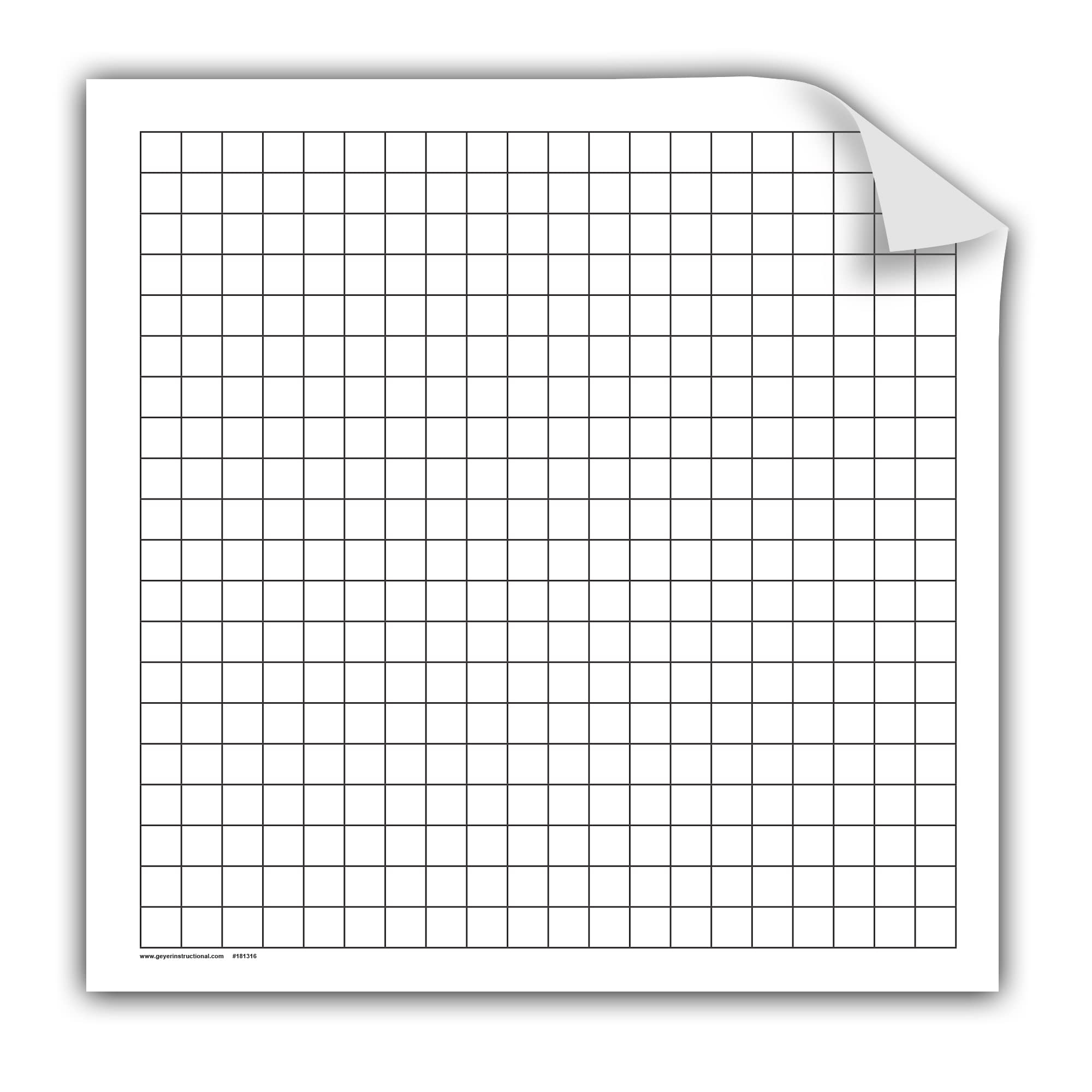 Amazon Geyer Instructional Products 181316 20x20 Square Easy Cling Graph Office Products