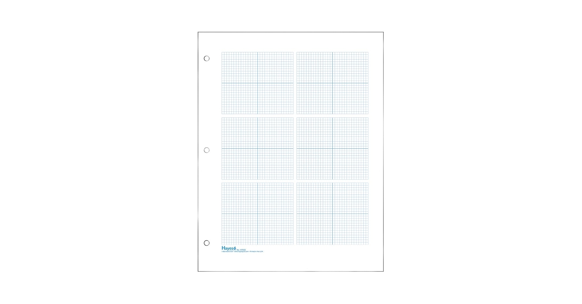 Amazon Geyer Instructional Products 6 Grid Graph Paper 1 8 Squares And Accentuated Axes Double Sided Blue Lined 500 Sheet Ream Three Hole Punched Office Products
