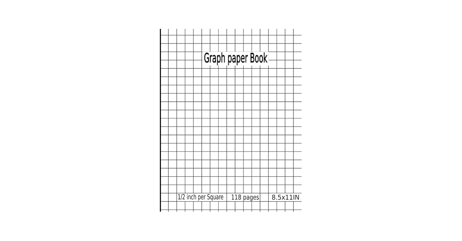 Amazon Graph Paper Book 1 2 Inch Per Square Grid Paper 8 5X11 69 21 59 X 27 94 Cm All Purpose Graphing Notebook For Math Science And Design 9798519555463 Publishing ProBook Books