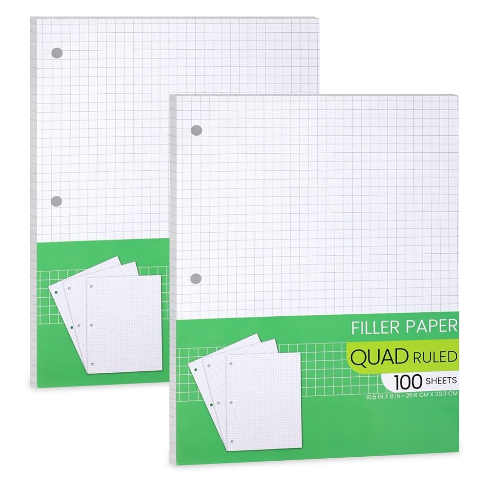Amazon Graph Paper Filler Paper Loose Leaf Graph Paper 8 X 10 5 Graph Ruled 4x4 Quad Ruled Notebook Paper 3 Hole Punched Loose Leaf Papers For 3 Ring Binders Amazon Graph Paper Filler Paper Loose Leaf Graph Paper 8 X 10 5 Graph Ruled 4x4 Quad Ruled Notebook Paper 3 Hole Punched Loose Leaf Papers For 3 Ring Binders