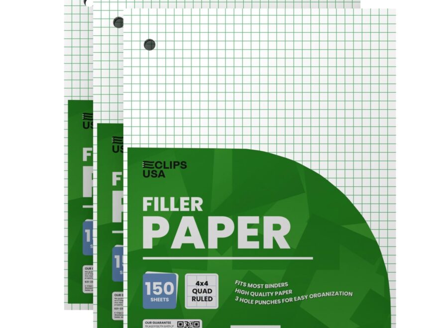 Amazon Graph Paper Loose Leaf Graph Paper 4 X 4 Squares Per Inch Quad Ruled Graph Paper 10 5 X 8 Graphing Paper 56 Gsm 150 Per Pack 450 Sheets 3 Pack Office Products