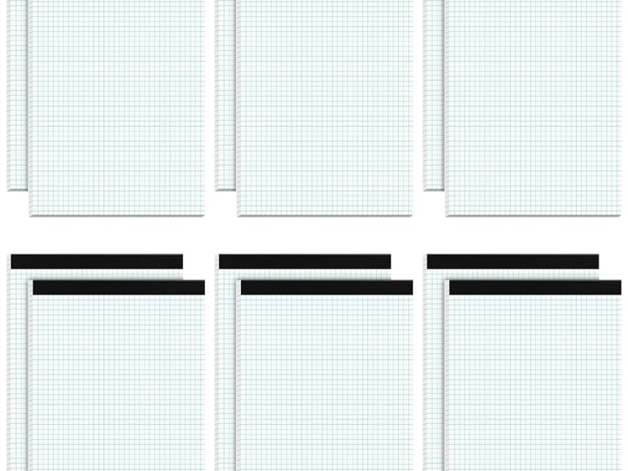 Amazon Graph Paper Pad 8 5 X 11 12 Pack Graph Paper Notebook 4x4 Graph Ruled Grid Paper Pad 8 1 2 X 11 Blueprint Quadrille Pads Grid Paper Notebook 8 5 X 11 White