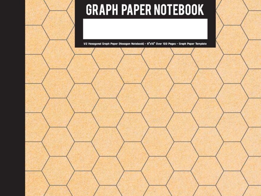 Amazon Hexagon Graph Paper Notebook 1 2 Hexagonal Graph Paper Hexagon Notebook 8 x10 Over 100 Pages Graph Paper Template Graph Paper Notebook 9781719579179 MJ Ternate Books