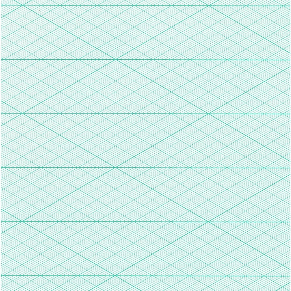 Amazon SAKAE Technical Paper Graph Paper 0 04 Inch 1 Mm 30 Degree Graph Fine Paper A4 25 Sheets Green A4 12 30 Degree Office Products