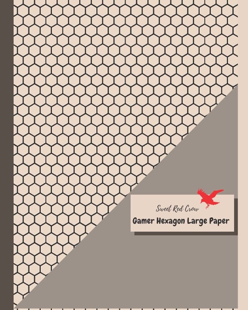 Amazon Sweet Red Crow Gamer Hexagon Large Paper Hex Paper Or Honeycomb Paper It Is Ideal For Drawing Game Maps Board Games And Video Games Hexagonal Paper Mosaics Tiling A Floor 
