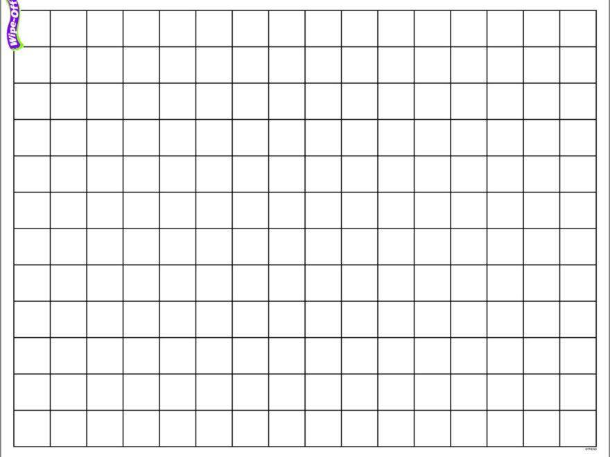 Amazon TREND Graphing Grid Small Squares Wipe Off Chart Classroom Decor 17 X 22 Office Products