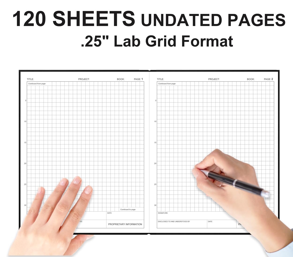 Amazon Tuun Fuplan Engineering Notebook Lab Notebook 120 Pages Engineer Graph Paper Notebook With 25 Engineering Grid Format 8 X 10 Section Sewn Hardcover Grid Notebook For School Supplies Black 