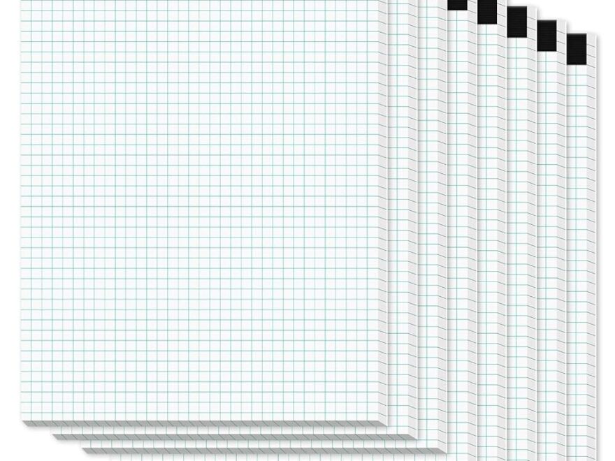 Amazon Zaviko Graph Paper Pads 8 5 X 11 8 Pack 4x4 Quad Grid Paper Pad 8 1 2 X 11 White Quadrille Pad Easy Tears Off Design Grid Notebook 8 1 2 X 11 White