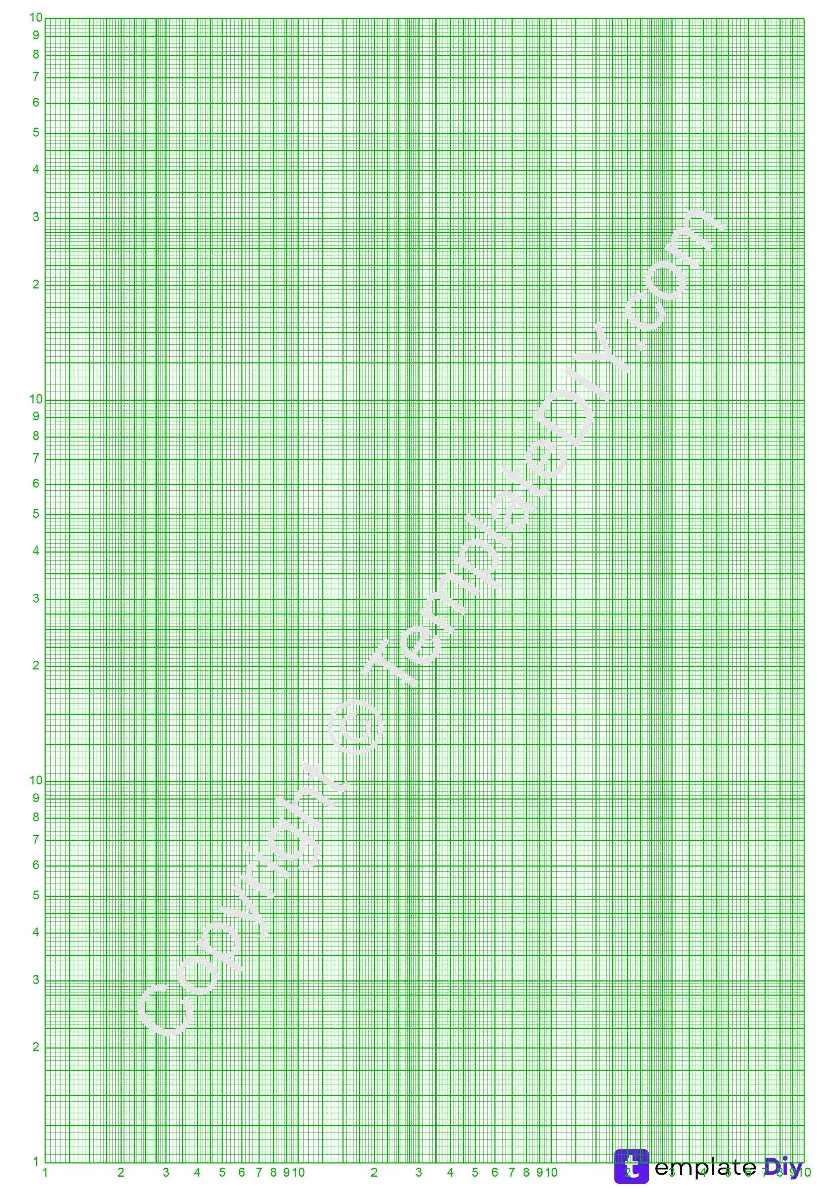 Green Graph Paper Template Green Graph Paper Template