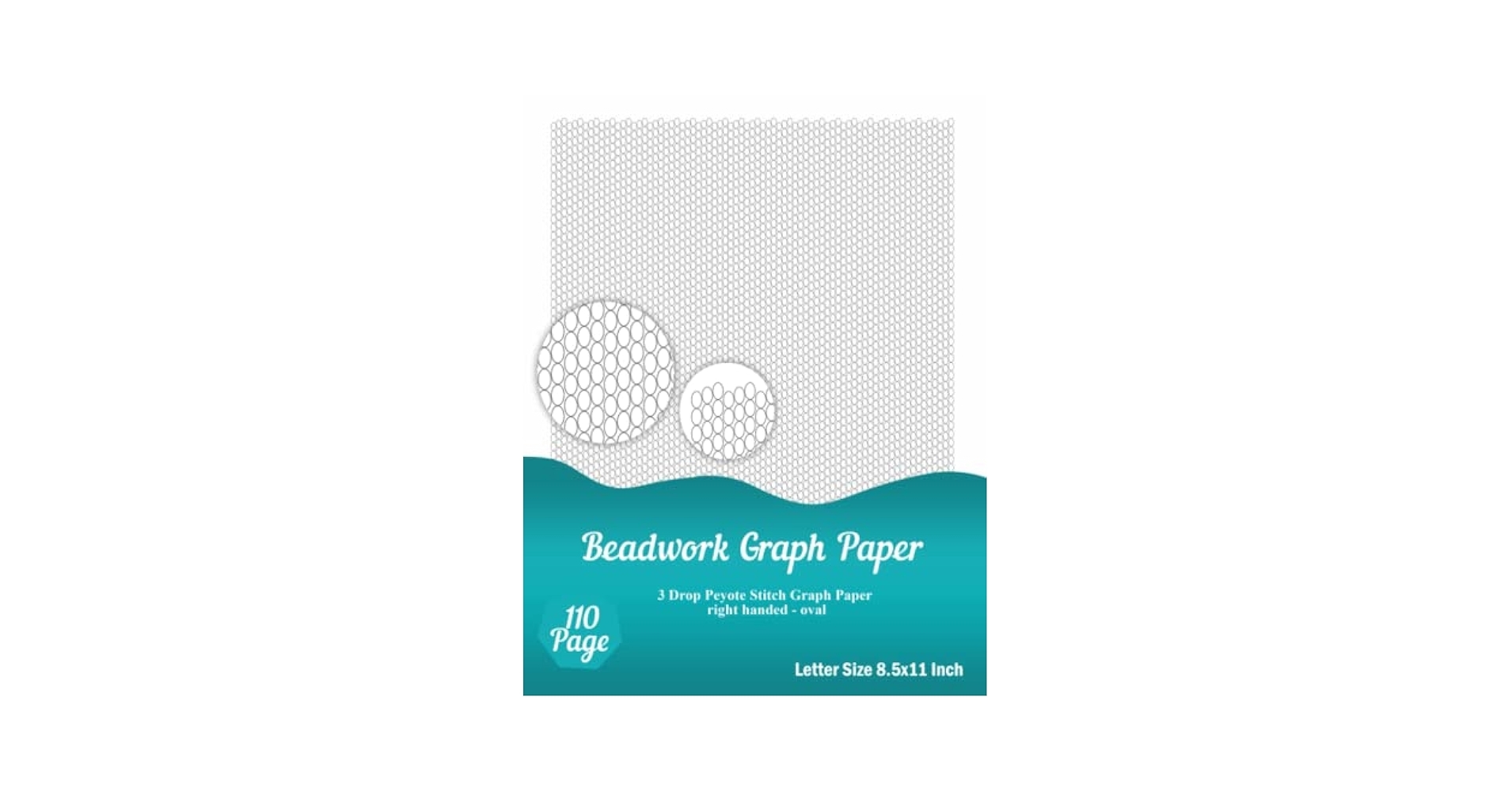 Beadwork Graph Paper Notebook 3 Drop Peyote Stitch Graph Paper Right Handed Oval Publishing GP 9798815189751 Amazon Books