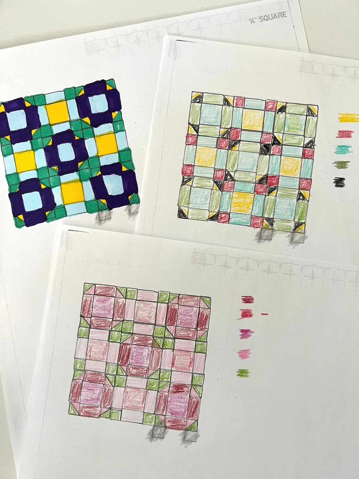 Designing A Quilt With Graph Paper