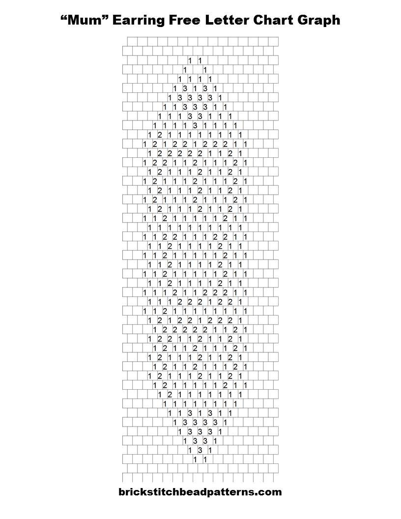 Brick Stitch Bead Patterns Journal Free MUM Earring Mother s Day Brick Stitch Seed Bead Pattern No 578 Brick Stitch Bead Patterns Journal Free MUM Earring Mother s Day Brick Stitch Seed Bead Pattern No 578