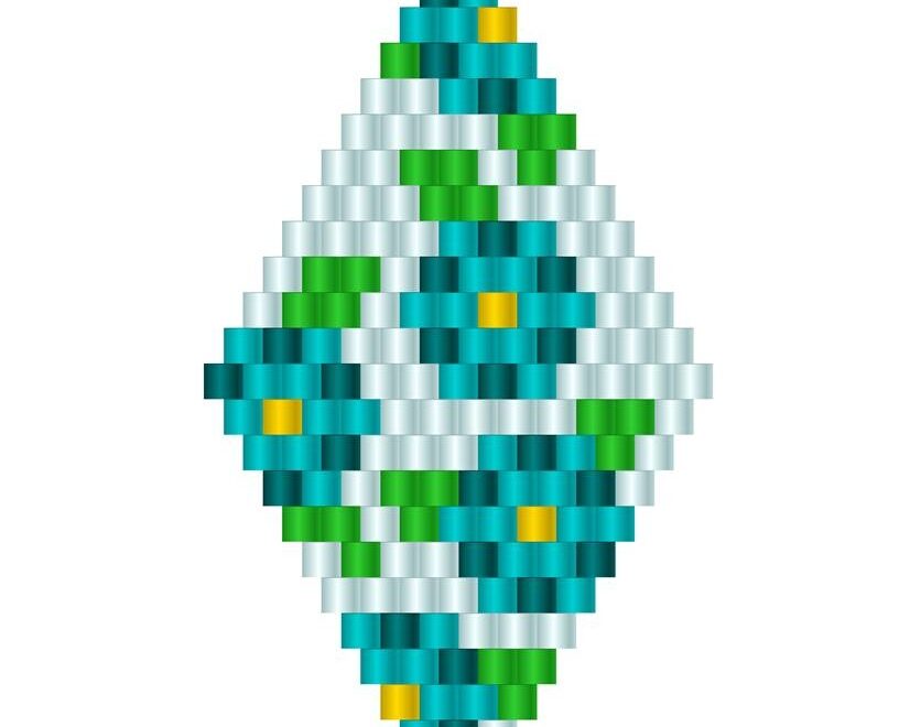 Brick Stitch Bead Patterns Journal No 20 Free Diamond Shape Earring Brick Stitch Bead Pattern No 494