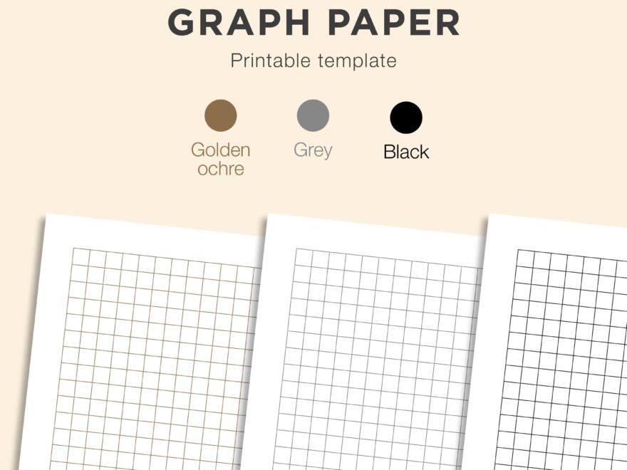 BULLET JOURNAL Graph Paper Printable Graph Paper Numbered Pages Square Grid Paper 5mm Square Graph Paper A4 A5 Letter PDF Etsy