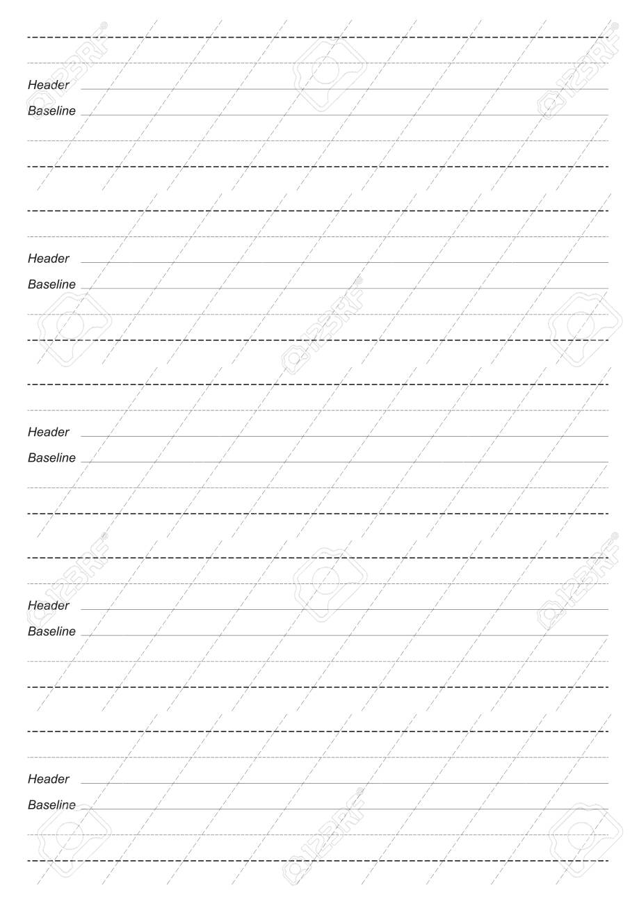 Printable Calligraphy Graph Paper