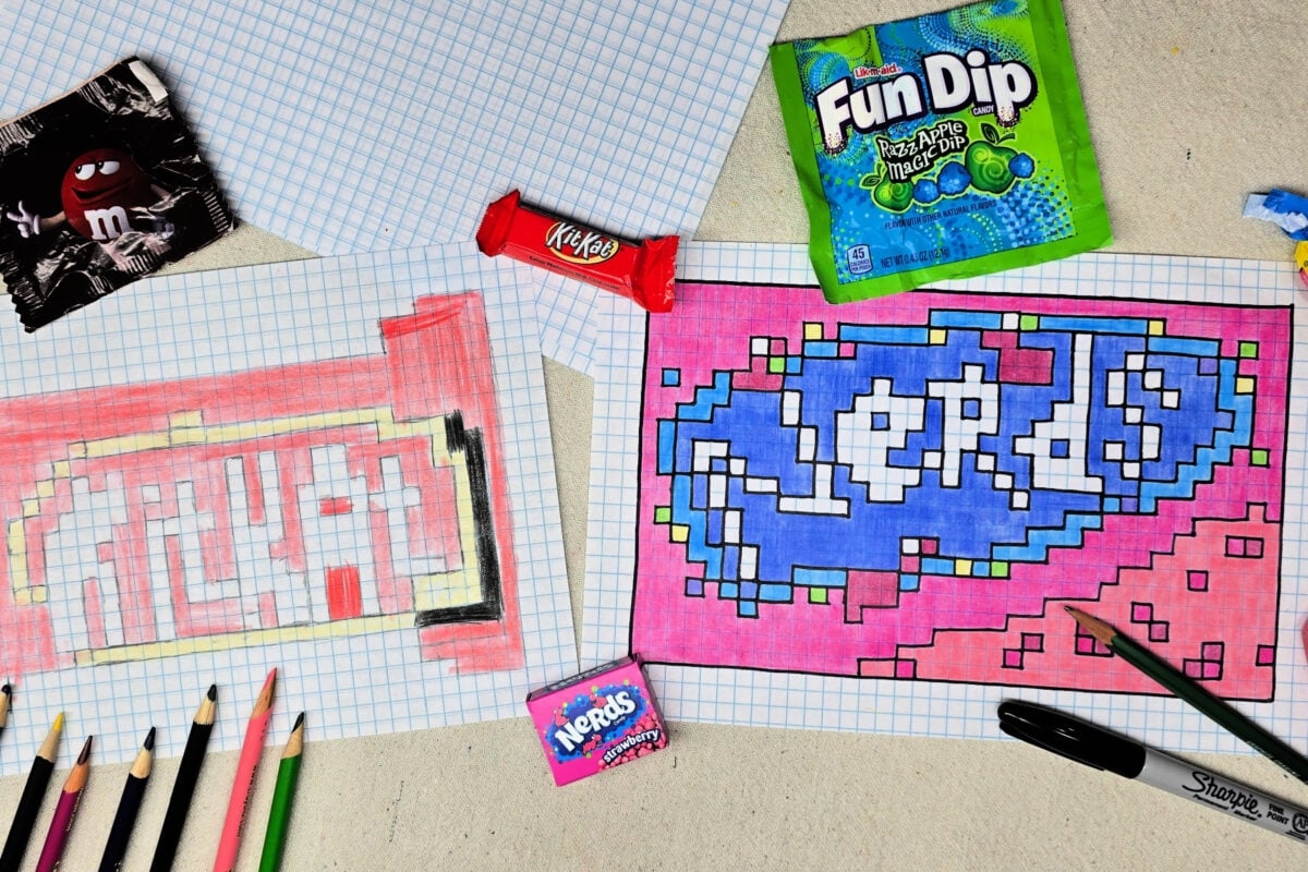 Candy Pixel Art Project For Kids Kids Activities Blog