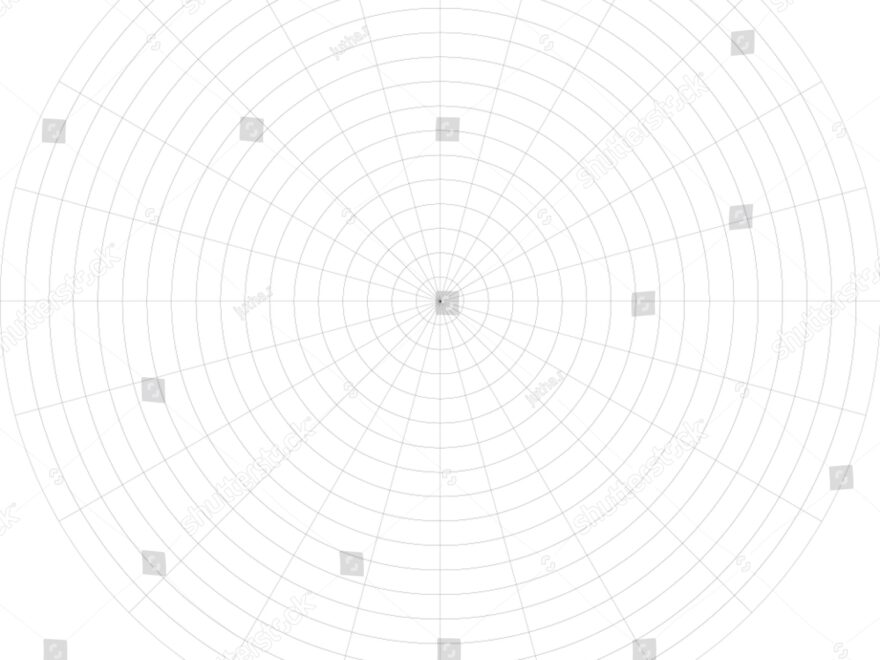 Circle Graph Paper Radius Blank Stock Vector Royalty Free 1019545867 Shutterstock