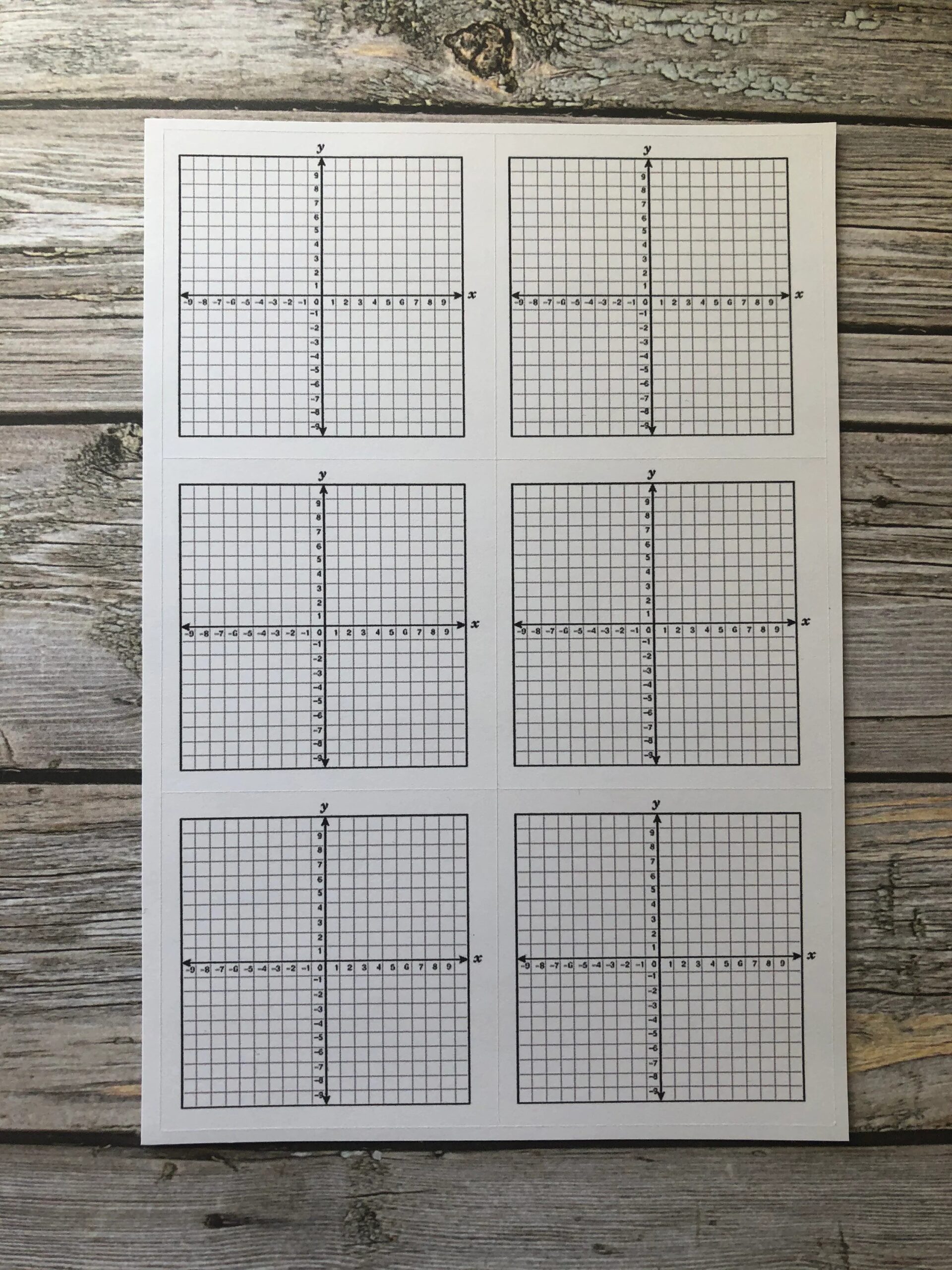 Coordinate Plane Math Stickers For Notebook 10x10 Grid Blank Paper Numbered School Supplies Teachers And Students Etsy