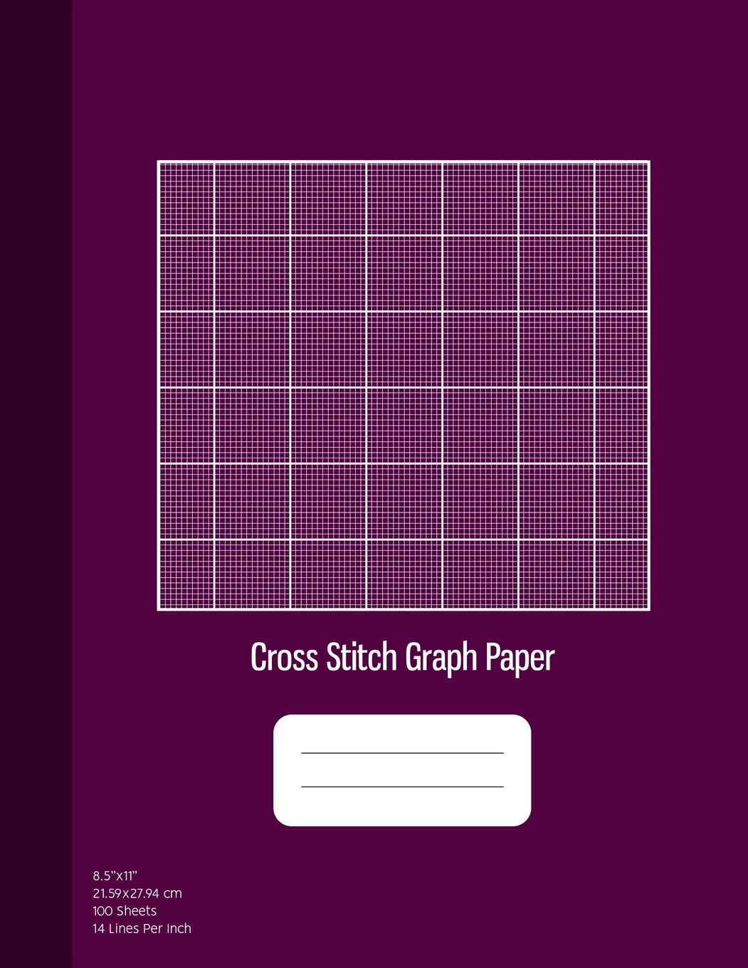Cross Stitch Graph Paper 14 Lines Per Inch Graph Paper For Embroidery And Needlework 8 5 x11 100 Sheets Purple Cover Beading Graph Paper Publishing Graphyco 9781070463681 Amazon Office Products