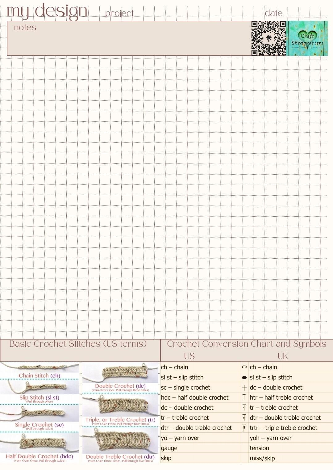 Graph Paper Printable For Knitting Patterns