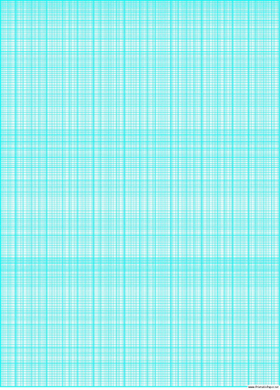 Cyan Semi log Paper Template With 36 Divisions By 3 cycles Download Printable PDF Templateroller