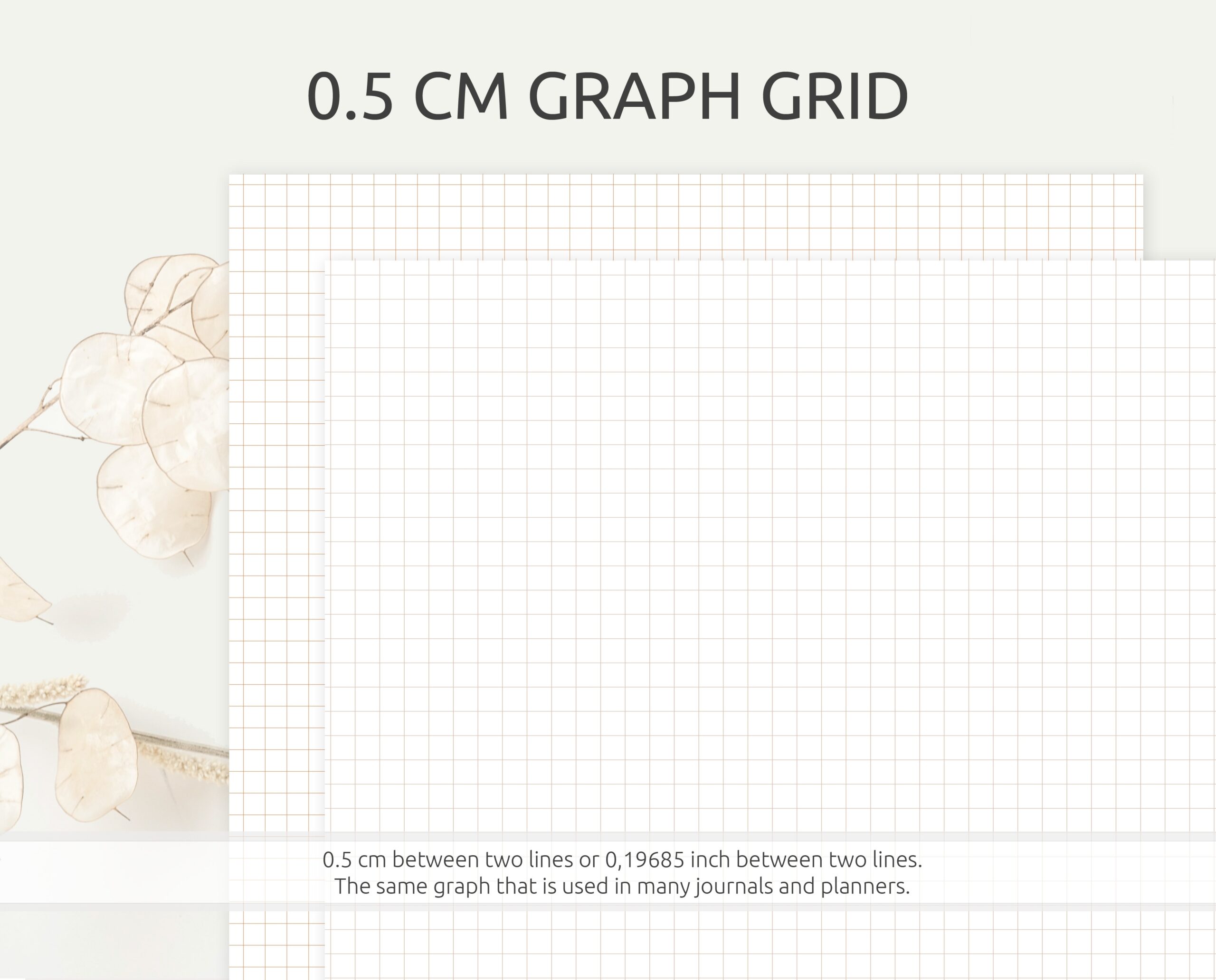 Printable Graph Paper 0.5 Cm