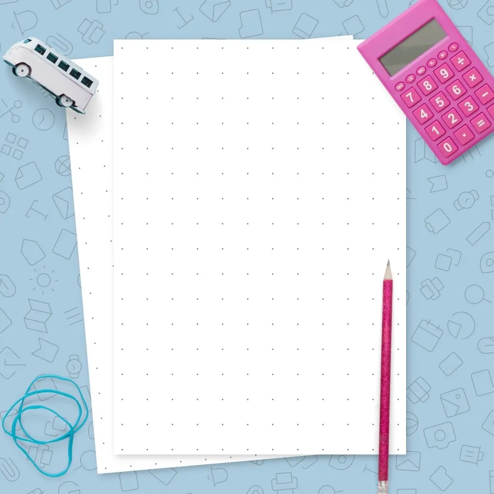 Dot Grid Paper With 2 Dots Per Inch Template Printable PDF Dot Grid Paper With 2 Dots Per Inch Template Printable PDF