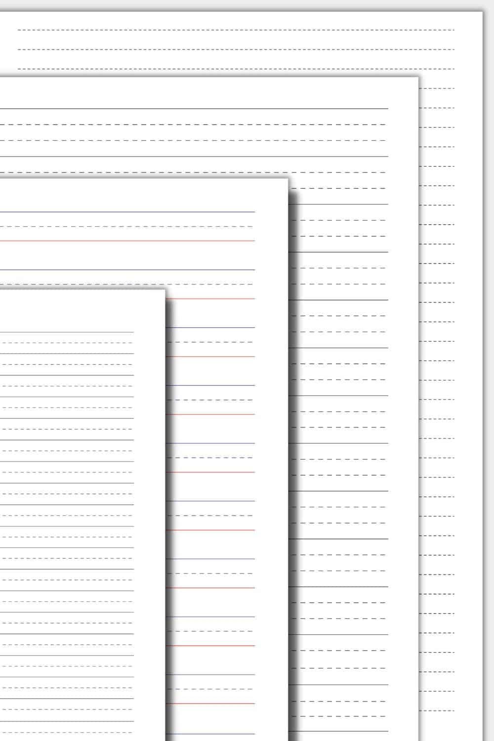 Dotted Lined Paper Printable The Pink Craft Box