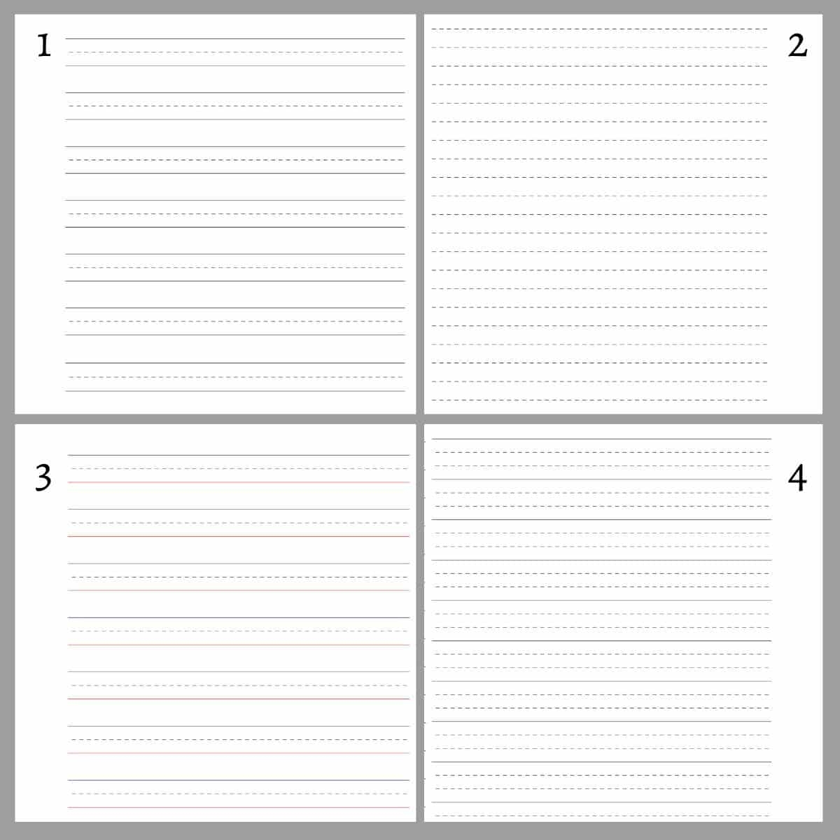 Dotted Lined Paper Printable The Pink Craft Box