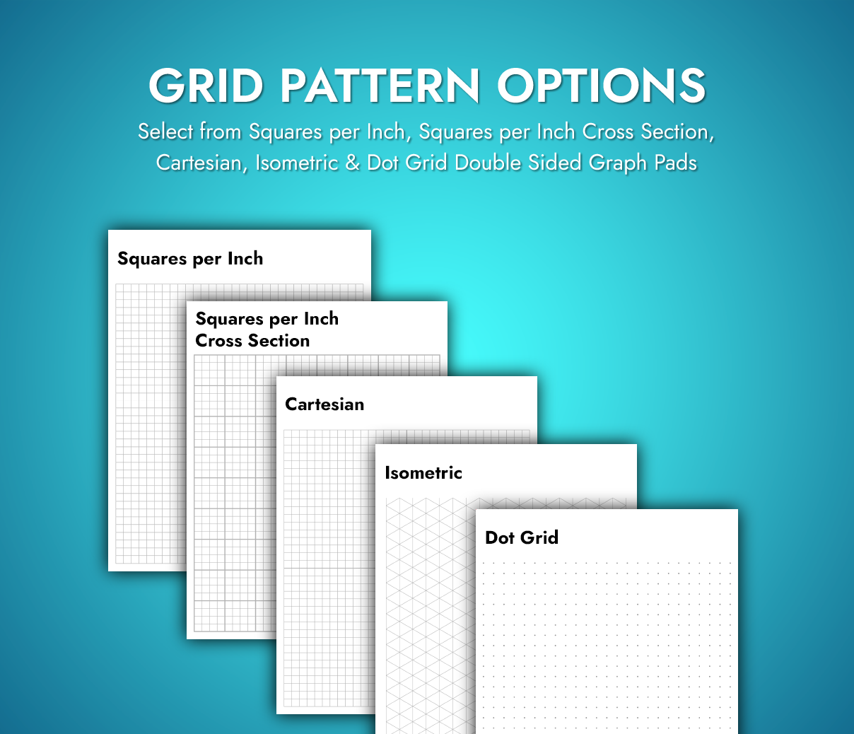 Double Sided Graph Pads 8 5 X 11 Non Repro Blue PrintPPS 