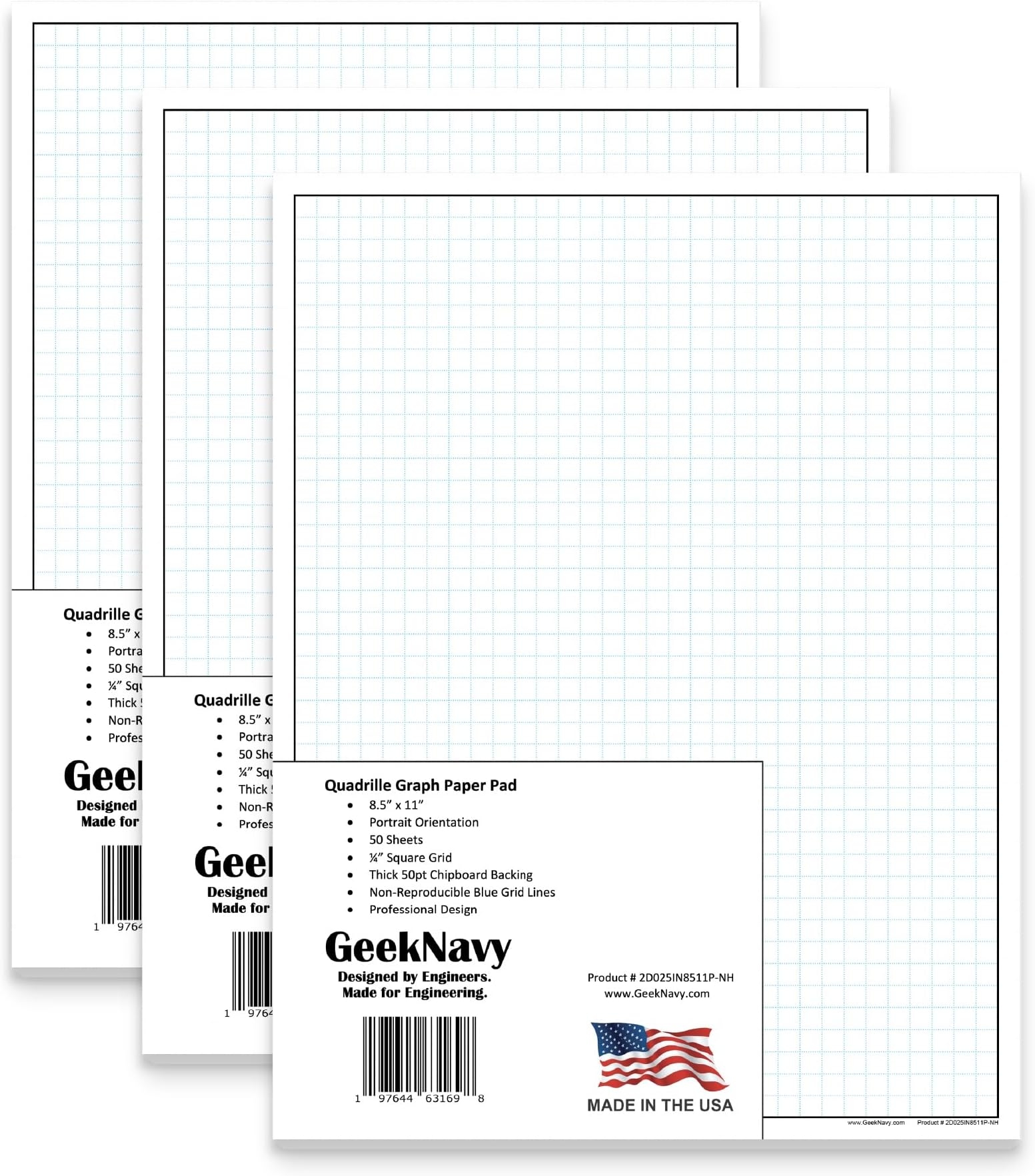Draft Paper 11x17 Quadrille Pad 50 Sheet Blueprint Grid Paper For Drafting Engineering Graph Paper
