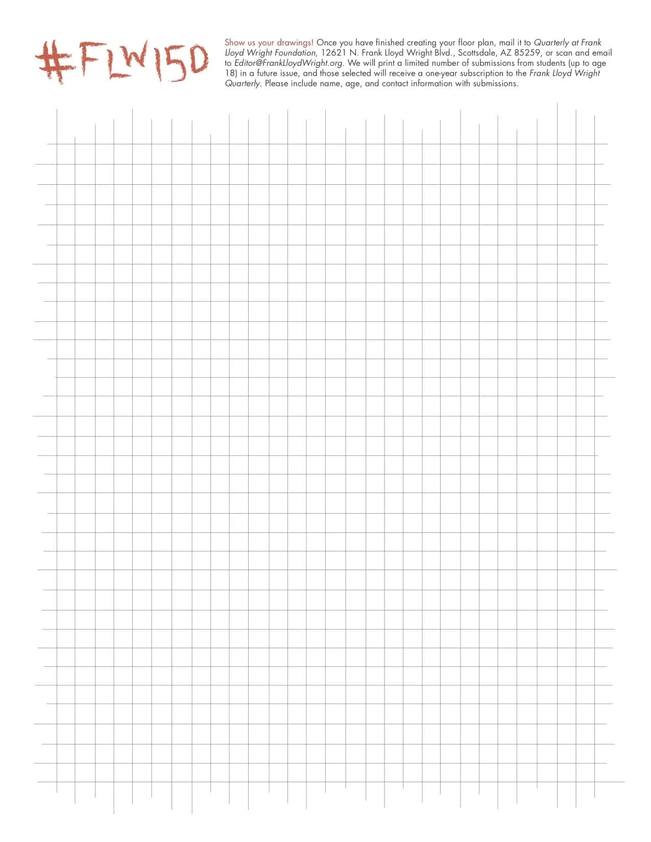 Draw Your Own Plan Frank Lloyd Wright Foundation