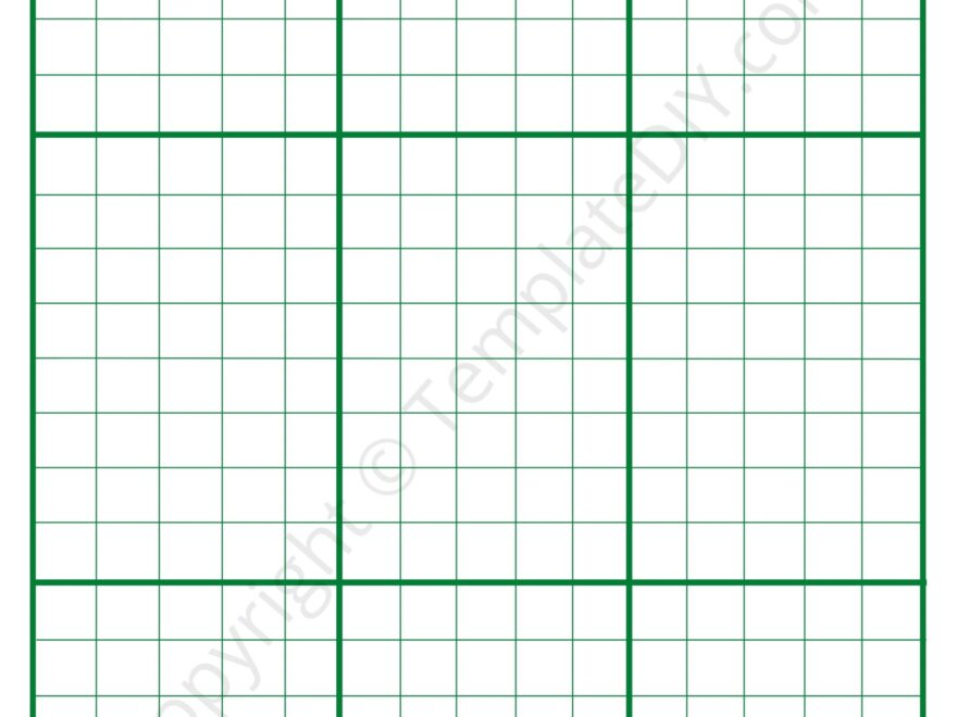 Editable Division Graph Paper Template PDF