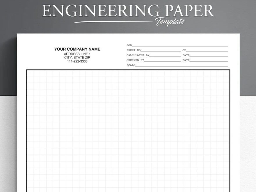 Engineering Graph Paper Engineering Computation Paper Business Graph Paper Etsy