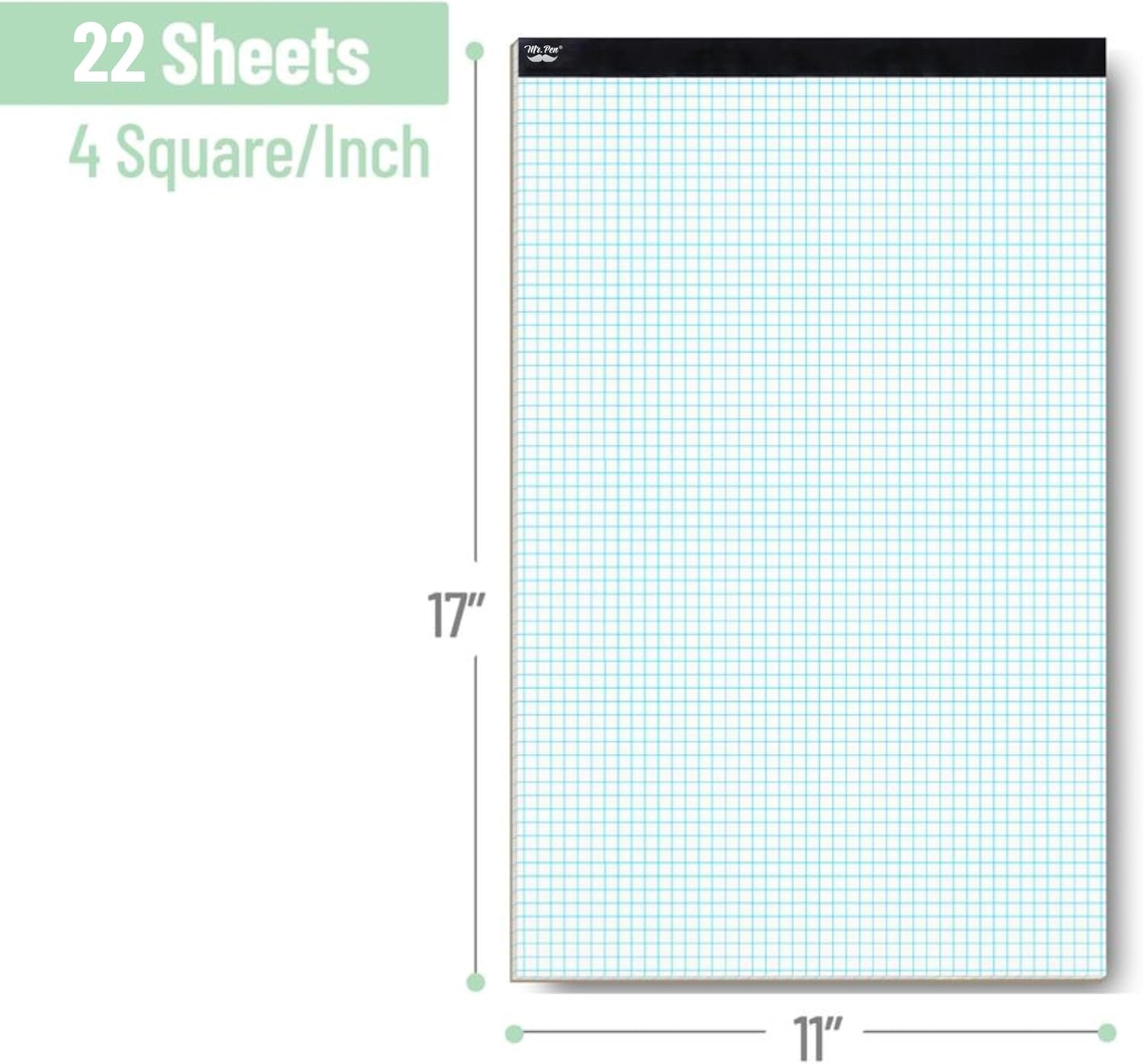 Engineering Paper Large Graph Paper Pad 11 X 17 Grid Paper 4x4 Graph Ruled Blueprint Quadrille Pad 30 Sheets Drafting Paper Graft Draft Paper