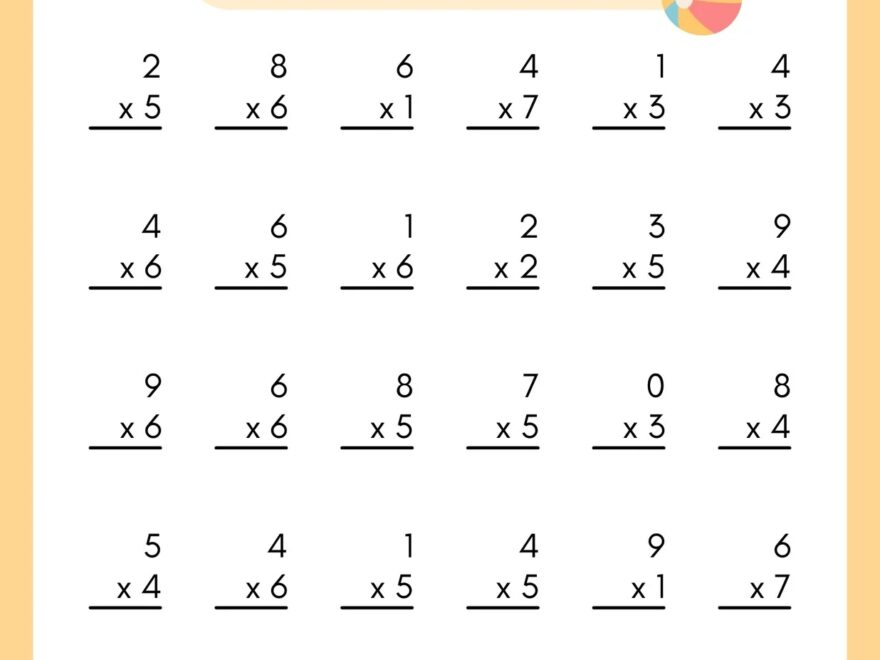 Free 3rd Grade Math Worksheets To Customize Canva