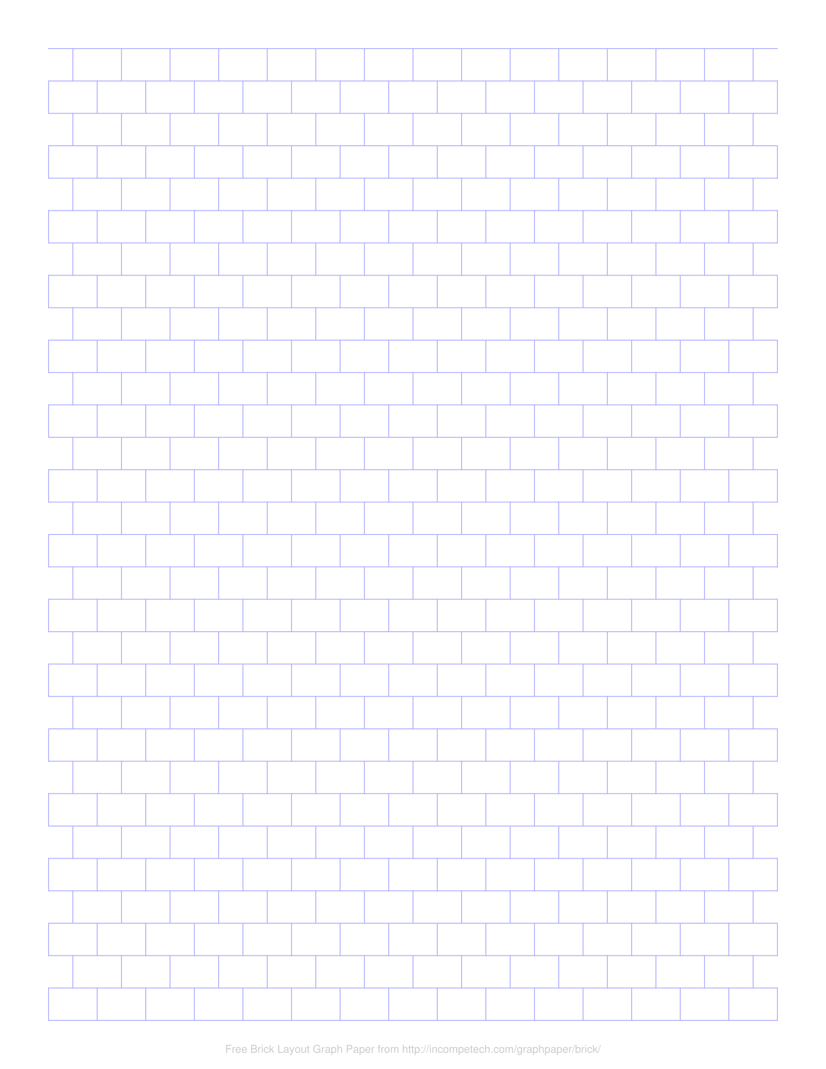 Free Online Graph Paper Brick Layout