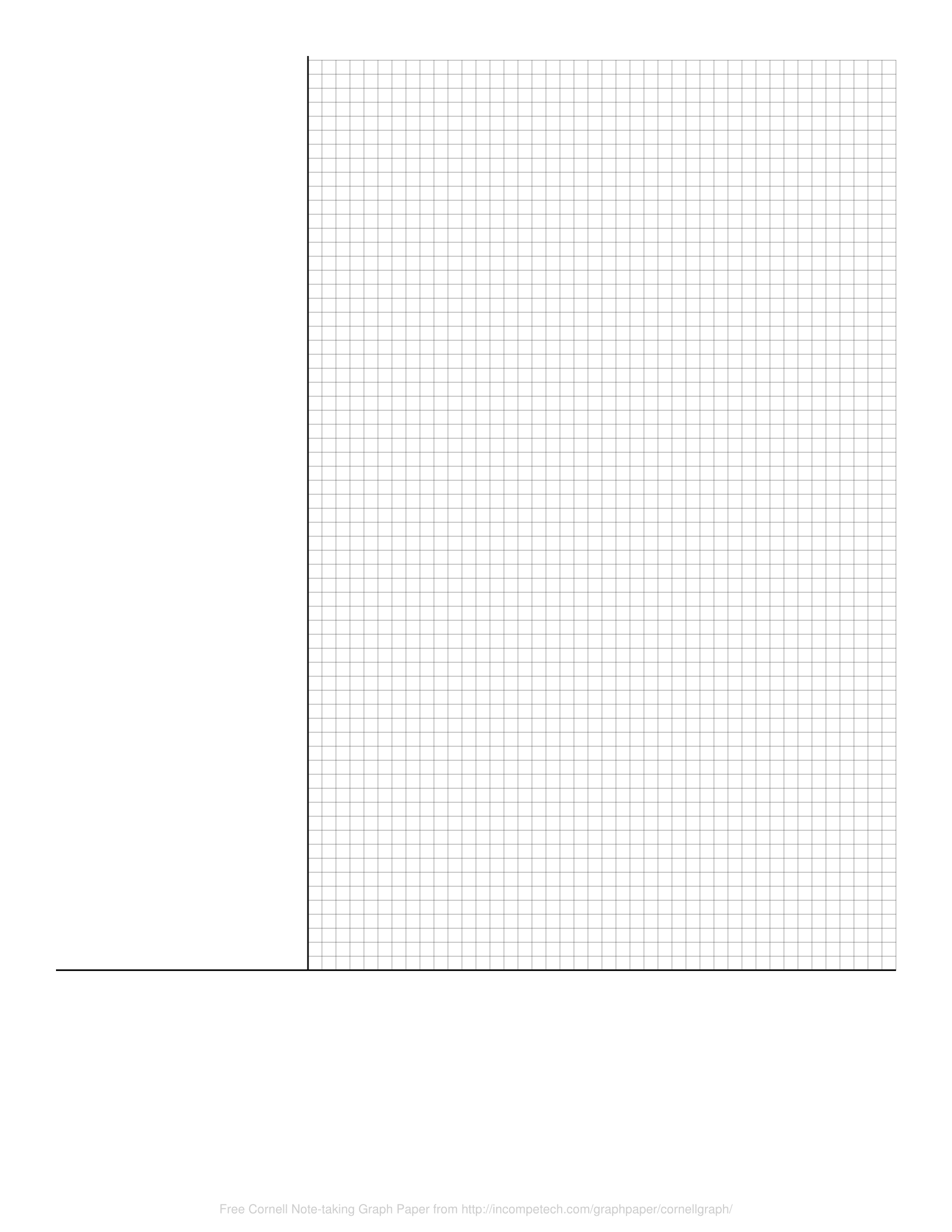 Free Online Graph Paper Cornell Note taking Graph