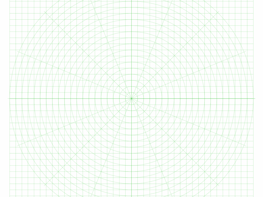 Free Online Graph Paper Radial Square Hybrid