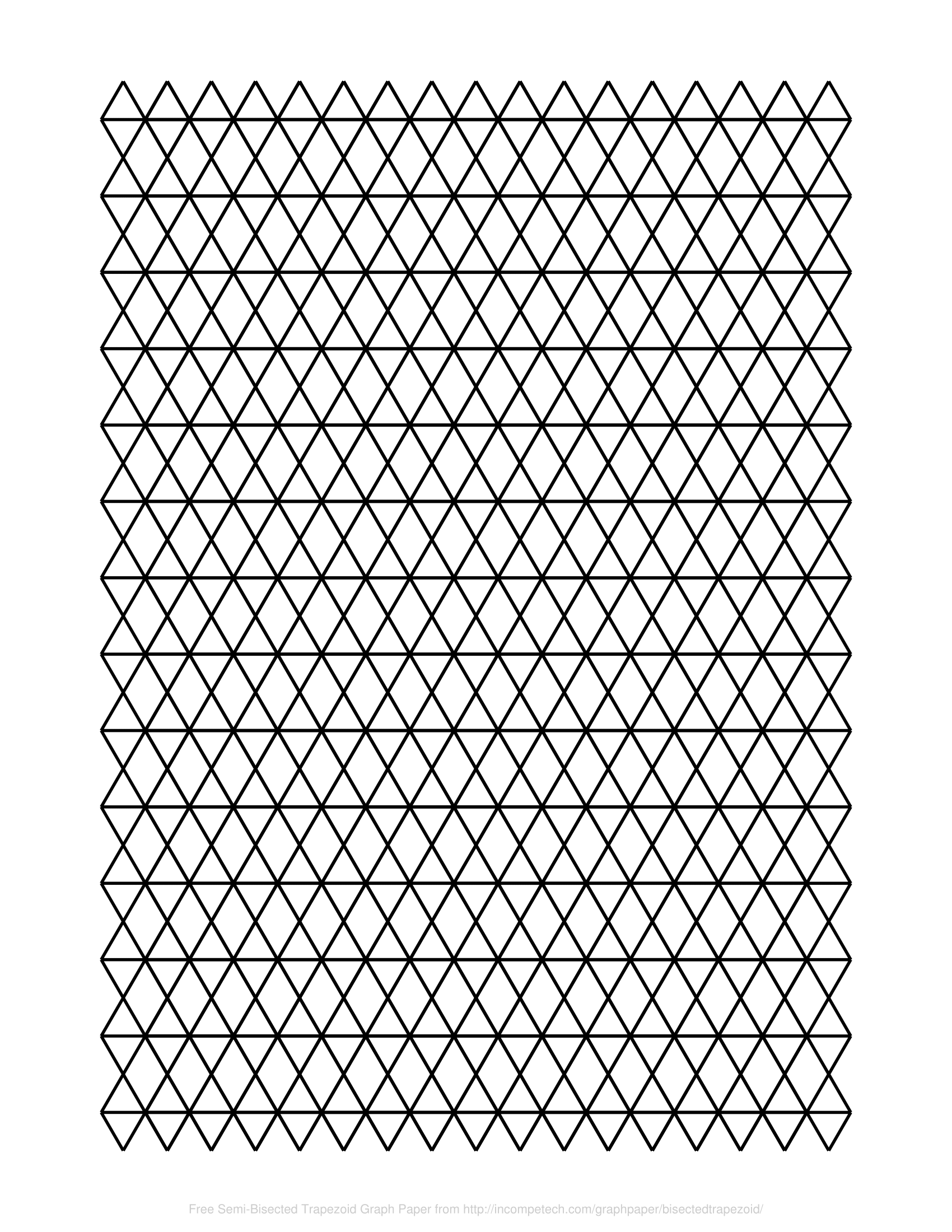 Free Online Graph Paper Semi Bisected Trapezoid Rhombus