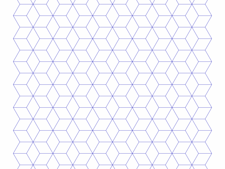 Free Online Graph Paper Tumbling Block