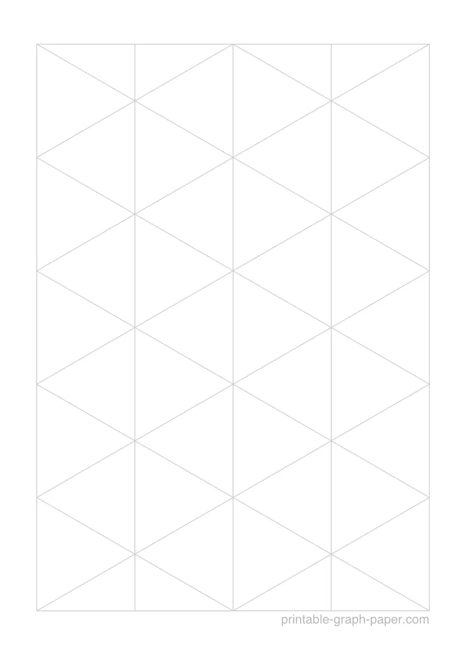 Free Printable 1 Isometric Graph Paper Download And Print PDF