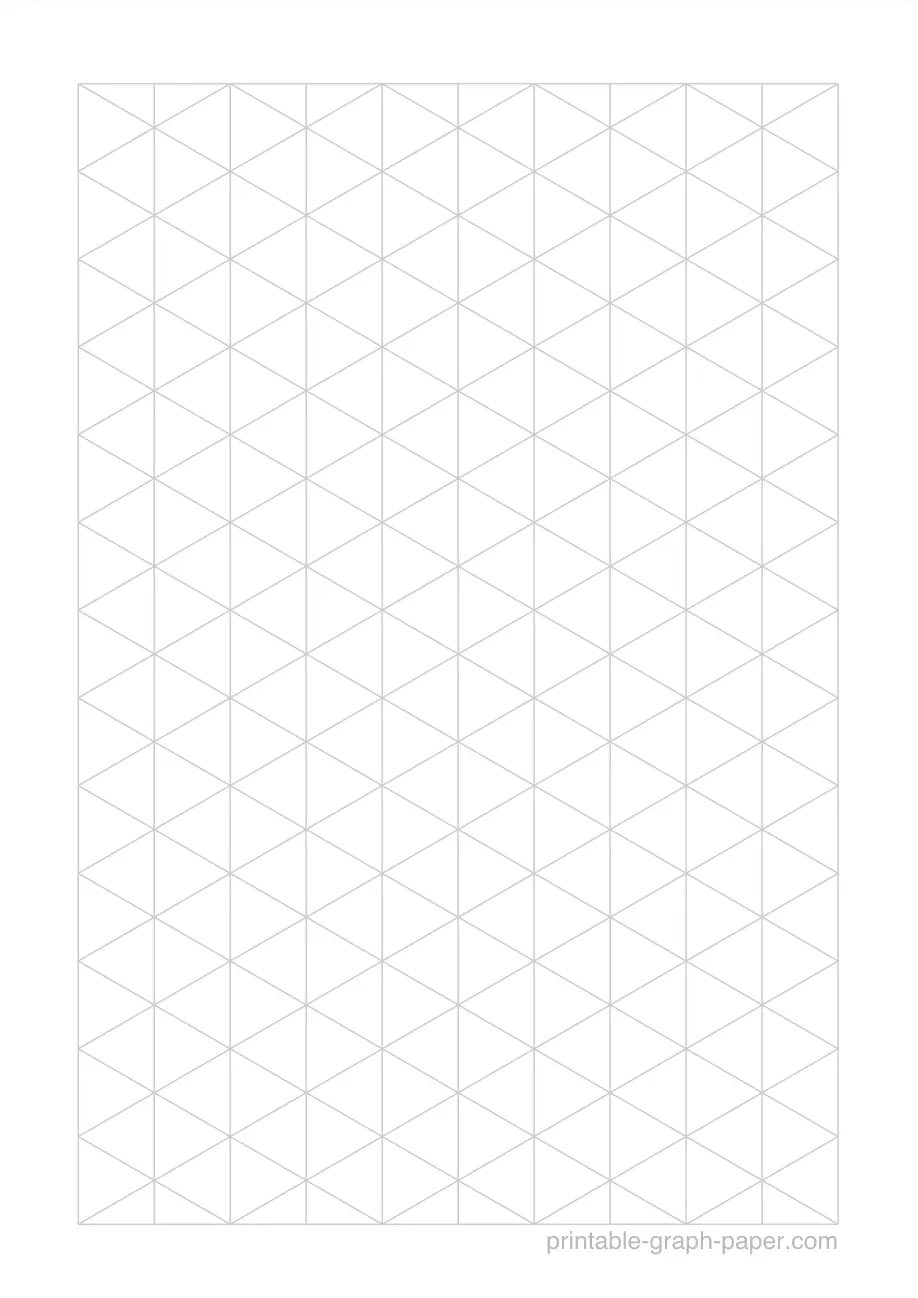 Free Printable 1cm Isometric Graph Paper Download And Print PDF