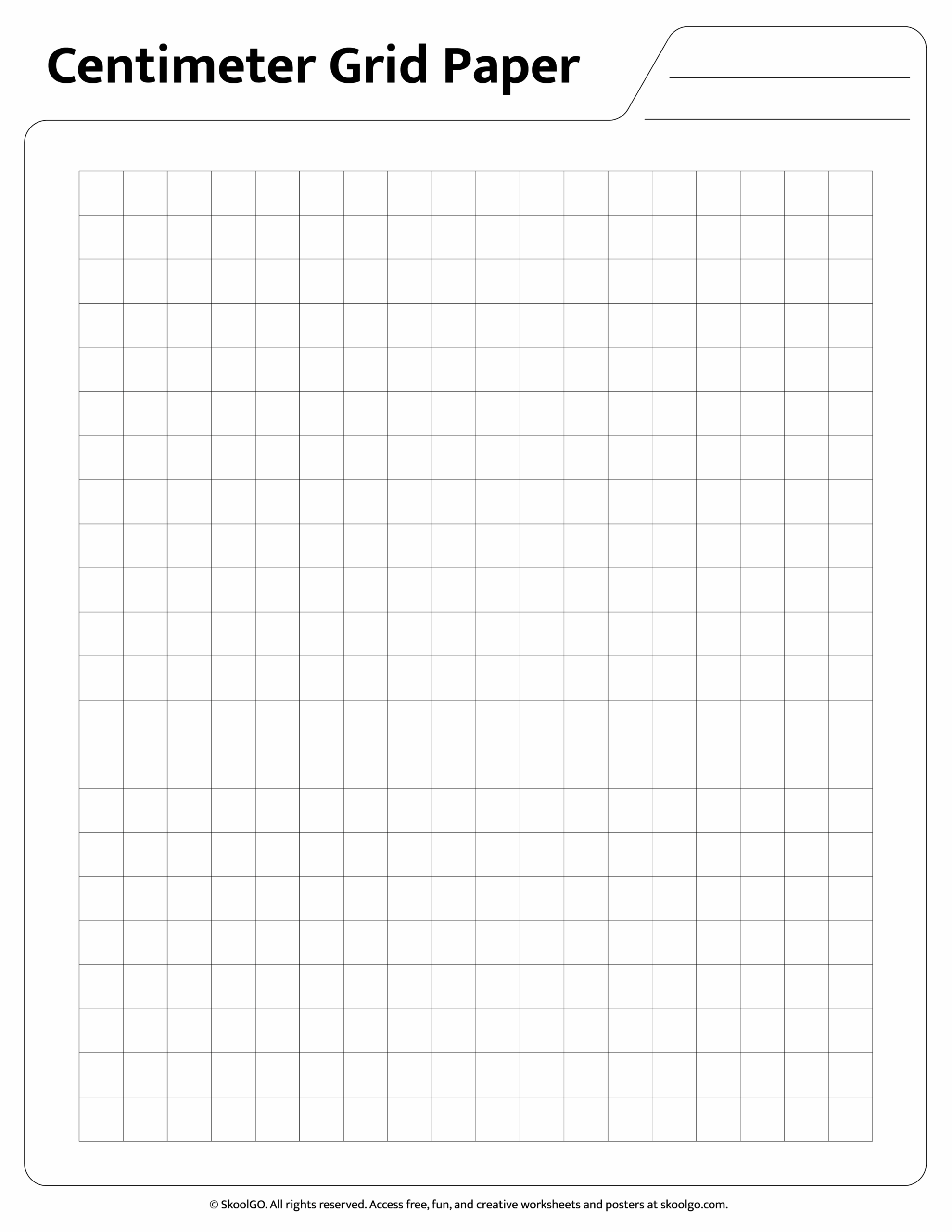 Free Printable Centimeter Grid Paper For Teachers