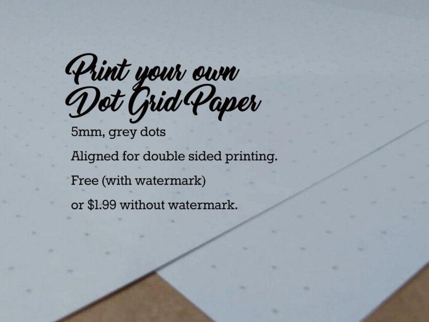 Free Printable Dot Grid Paper PDF Letter Size And A5 Sorted Soul