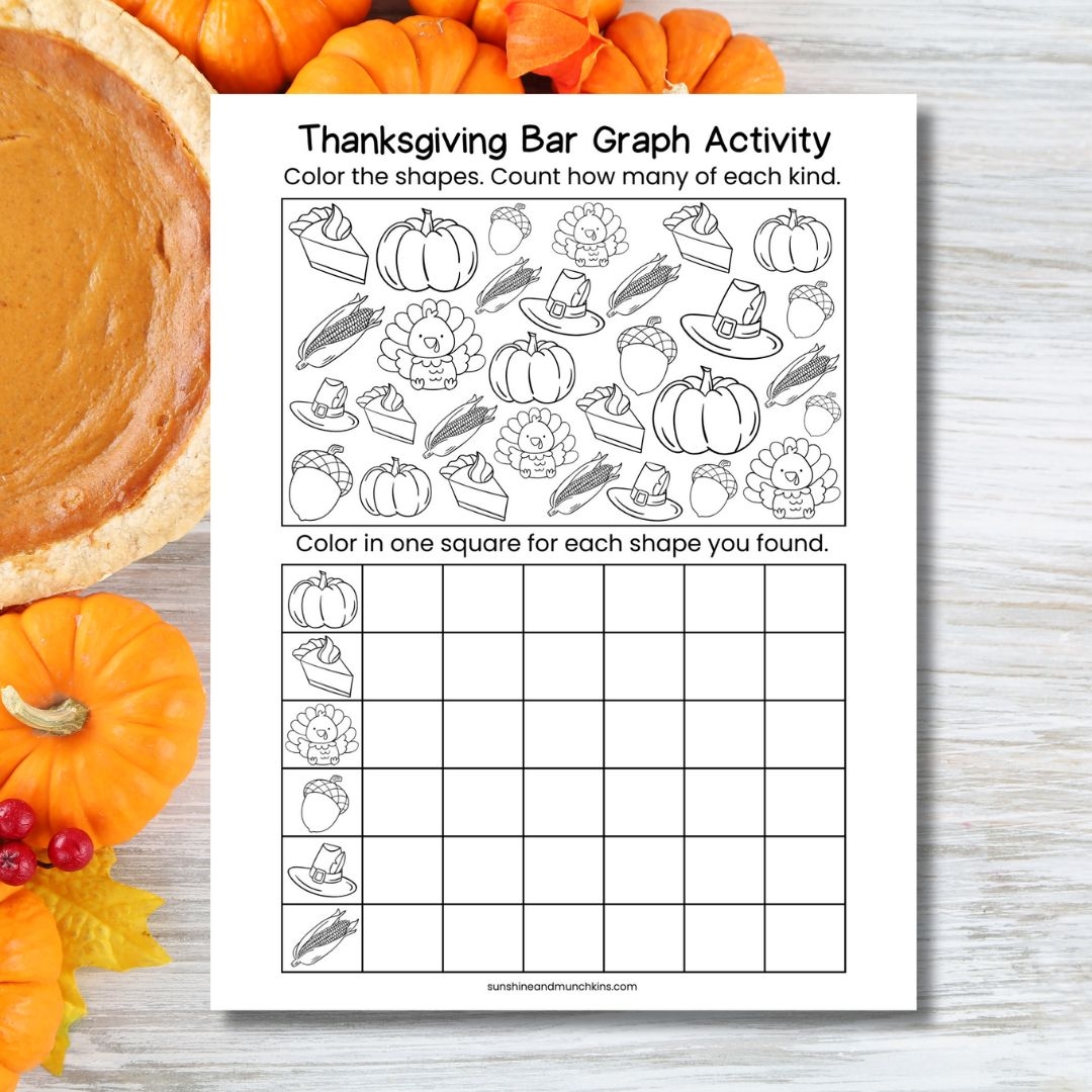FREE Thanksgiving Graphing Printable For Kids Sunshine And Munchkins