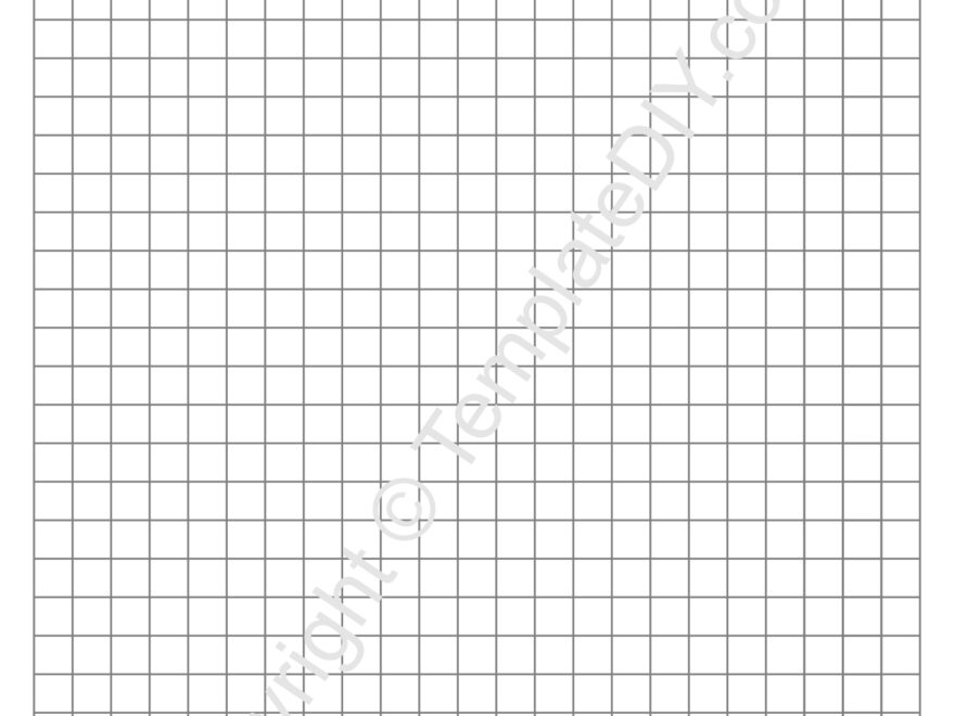 Full Page Graph Paper Grid Paper Template Printable PDF
